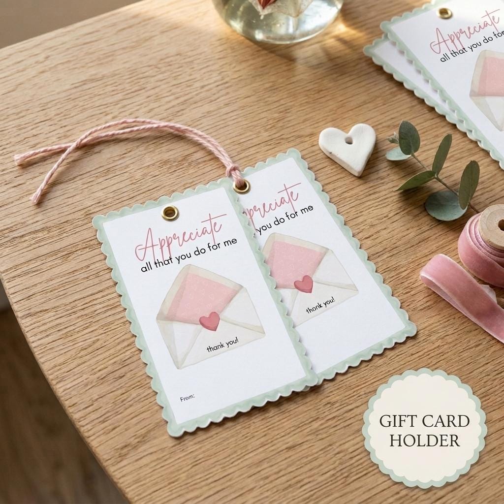 Gift Card Holder-Thank you card