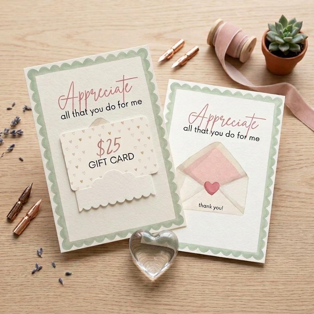 Gift Card Holder-Thank you card